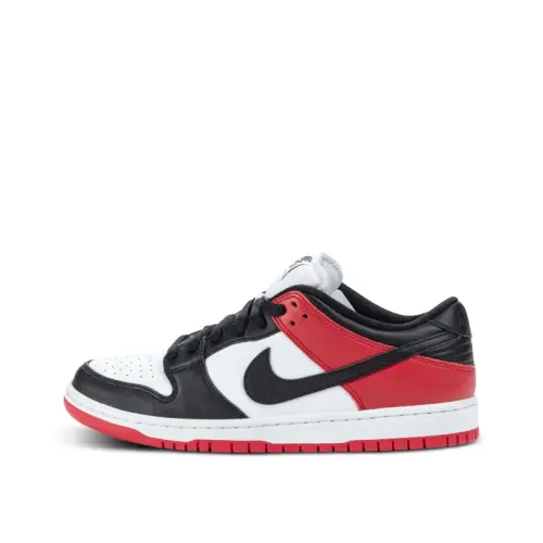 Nike Dunk Black Toe Split Cow Leather, Artificial Leather Casual Slip Resistant Abrasion Resistant Low top