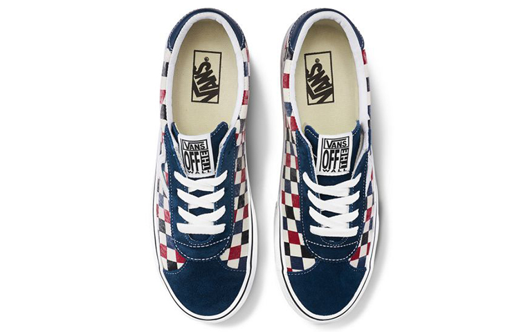 Кеды Vans Low Checkerboard (сине-красные) — Синийкрасный — фото 3