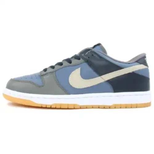 Nike Dunk Slip Resistant Abrasion Resistant Low top Skateboard Shoes Unisex Blue