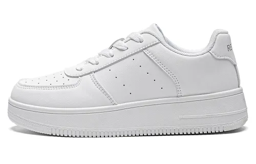 RENBEN Skateboard Shoes Women's Low Top White/Gray