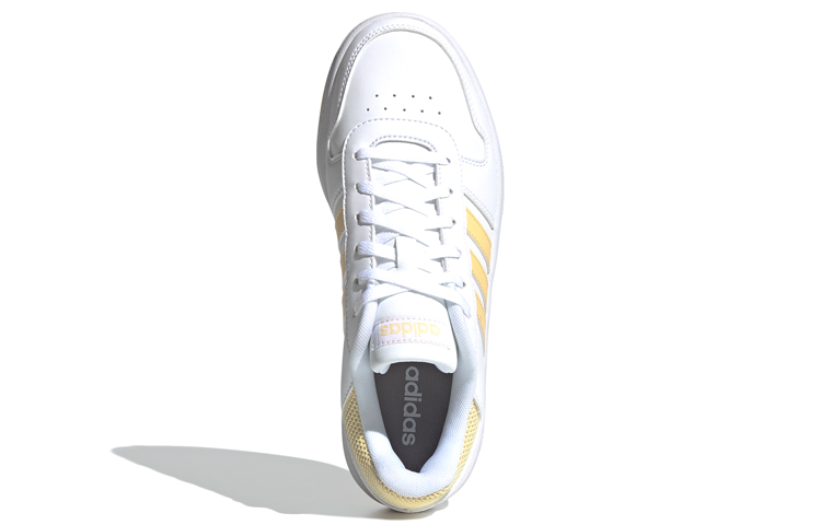 Женские кеды adidas neo Hoops 2.0 (желто-белые) — фото 5