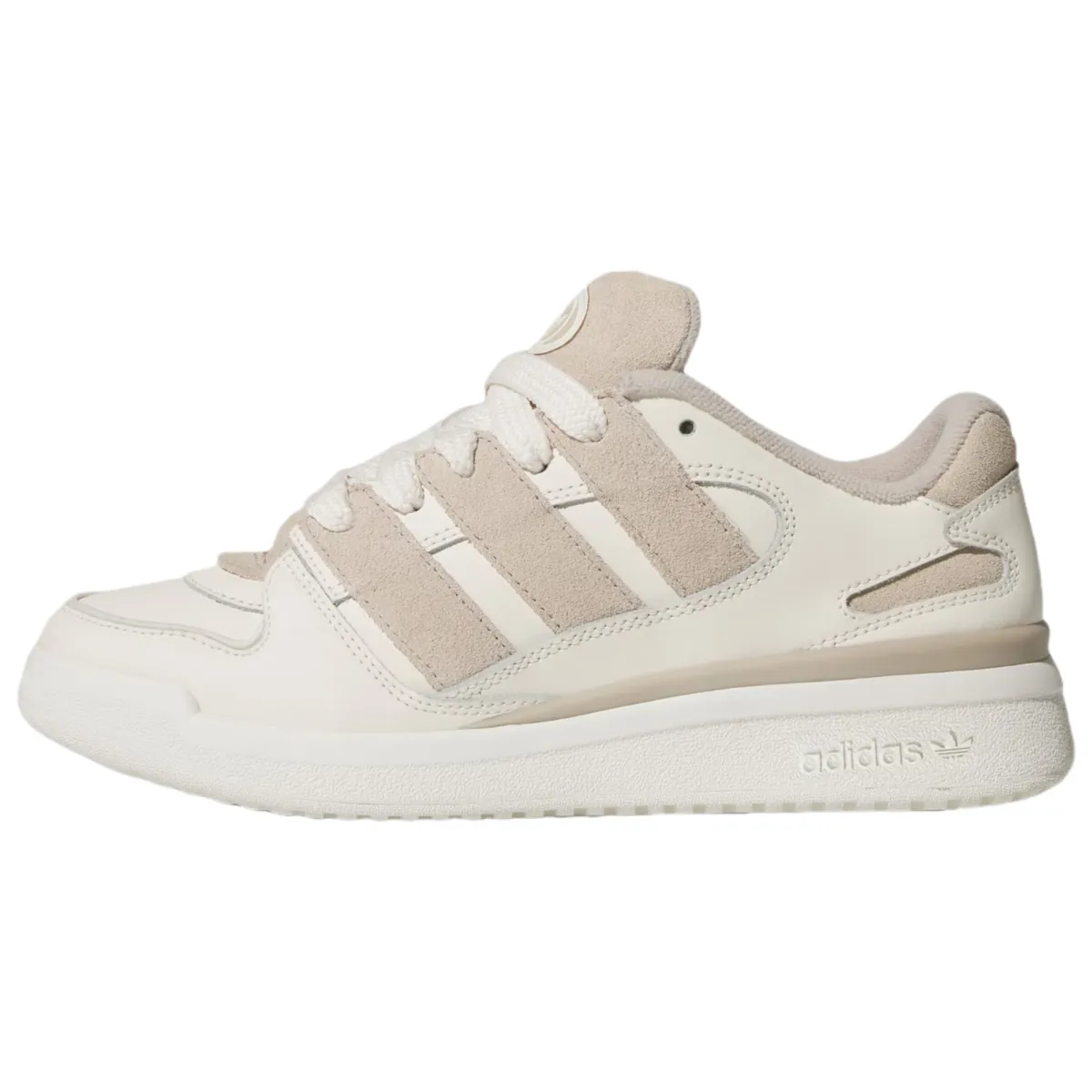 Adidas Originals FORUM 2000 Leather Abrasion Resistant Low top Skateboard Shoes Women's Jade White