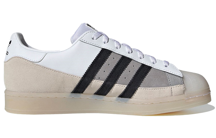 Кроссовки adidas originals SUPERSTAR (бело-черно-коричневые) — фото 2