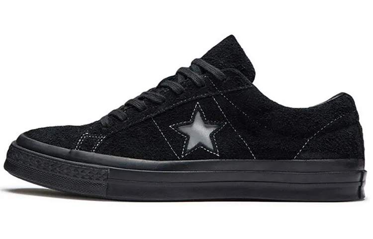 Converse One Star Suede OX Slip Resistant, Lightweight, And Breathable Low top Skateboard Shoes Unisex Black