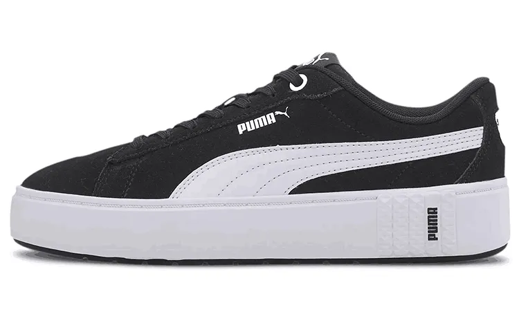 PUMA Smash Platform V2 Suede 'Black White' Women's