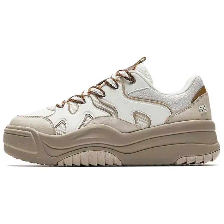 ANTA Skateboard Shoes Women's Low Top Ivory White, Charlotte Gray