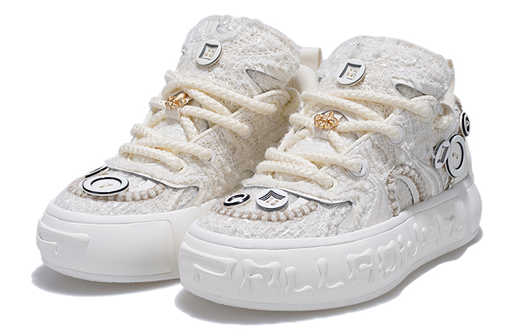 Palladium Slip Resistant Low top Skateboard Shoes Unisex White