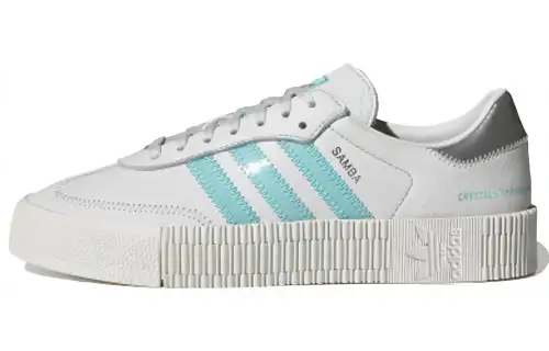 Adidas Sambarose X Swarovski White Clear Aqua Women's
