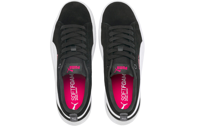 Женские кеды PUMA Smash Platform (черно-белый) — фото 4
