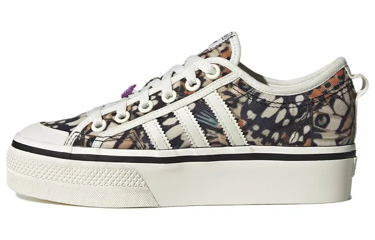 Adidas Nizza Platform Off White Shock Purple Women's