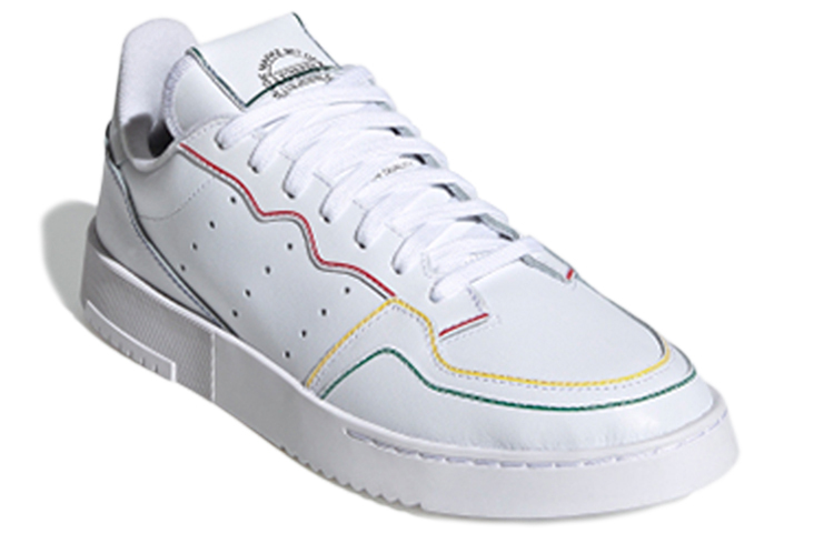 Кеды adidas Originals Super Court (бело-разноцветные) — Белый / жёлтый / зелёный / оранжевый / синий — фото 3