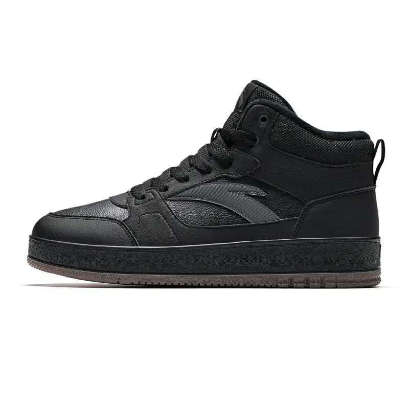 Anta High top Skateboard Shoes Men's Black/Castle Gray