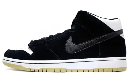 Nike Sb Dunk Mid Black White Gum