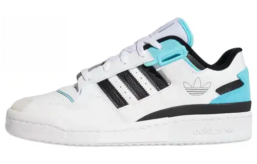 Forum Adidas Originals Exhibit Low 'White Pulse Aqua'