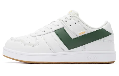 Pony Street Low top Skateboard Shoes Unisex White Green