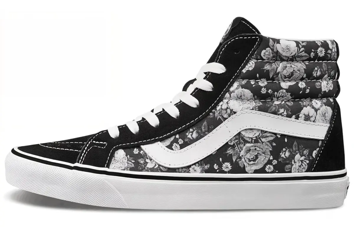 Vans SK8 HI Reissue High Top Rose Black White Unisex 'Black White'
