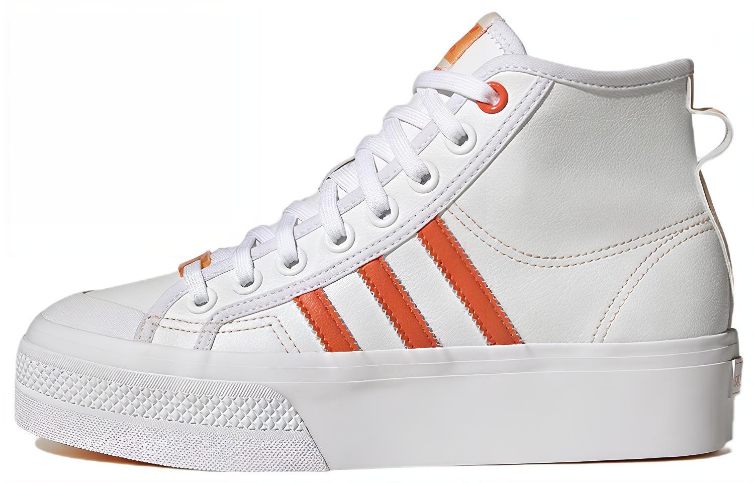 Adidas Wmns Nizza Platform Mid Vegan 'White Bliss Orange' Women's