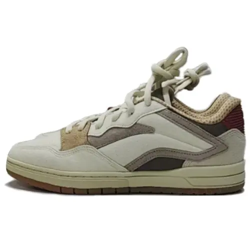 Li Ning Cow Leather Slip Resistant Abrasion Resistant Low top Skateboard Shoes Men's Yellow Black