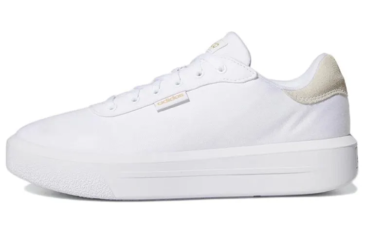 Adidas Court Platform Cln 'White Gold Metallic' Women's