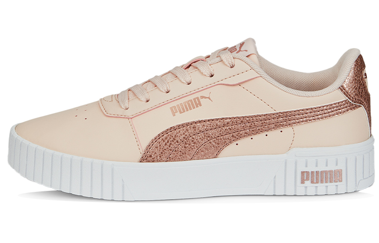 PUMA Basket Collection Skateboard Shoes Women's Low Top Pink/White