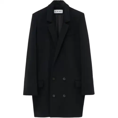 LOEWE Coats Women's Black Lapel Moderate