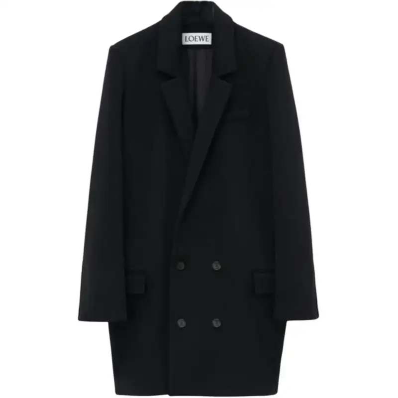 LOEWE Coats Women's Black Lapel Moderate