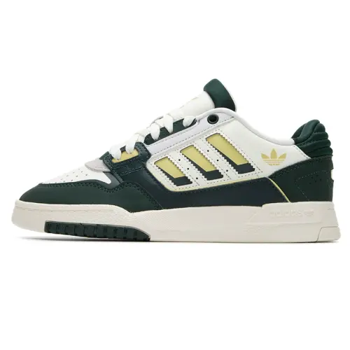 Adidas Originals Drop Step Slip Resistant Abrasion Resistant Low top Skateboard Shoes Unisex Green White