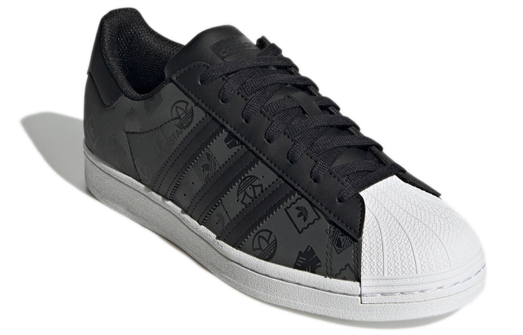 Кеды adidas originals SUPERSTAR (черный) — 炭黑/白 — фото 3