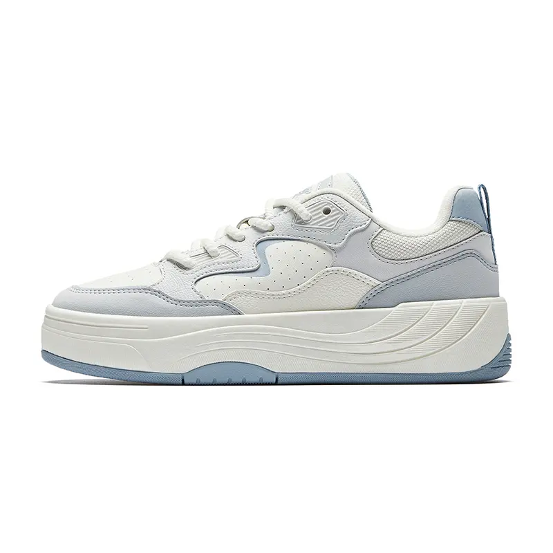 Anta Pg7 Slip Resistant, Abrasion Resistant, Height Increasing Low top Skateboard Shoes Women's White Blue