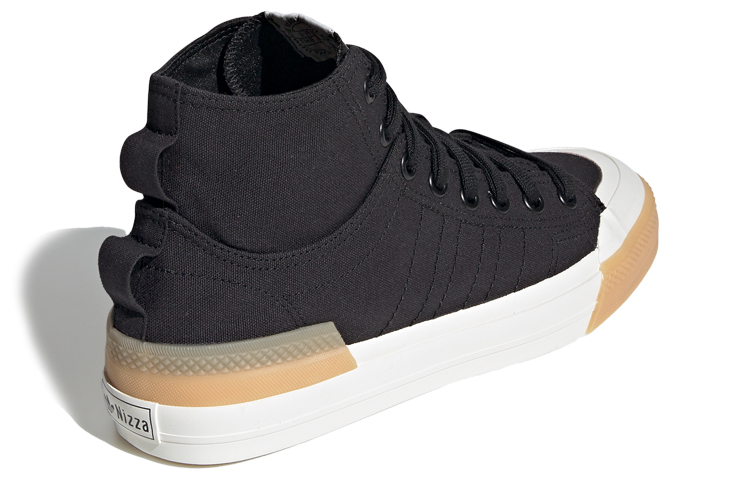 Кеды adidas originals Nizza Hi DL Hi Dl (черно-белые) — Чёрный / белый — фото 4