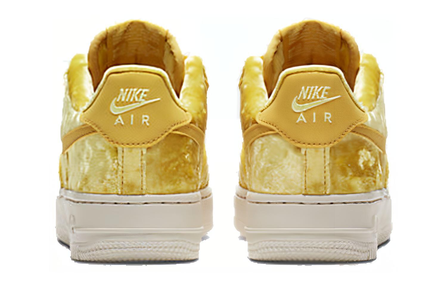 Женские кеды Nike Air Force 1 Mineral Gold (золотой) — фото 4