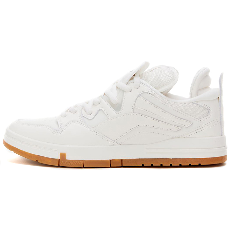 Подкладка Li Ning Weiwu Pro Pro Raw Rubber Rubber Sole модные Универсальный пакет Оберточная бумага нескользящие Шоковое поглощение низкого панель обувь мужской стиль белый