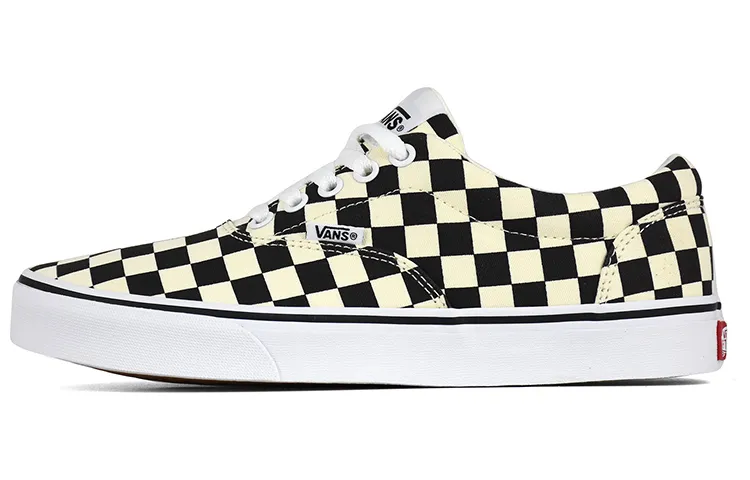 Vans Doheny Lace Up Coverage Low top Skateboard Shoes Unisex Black Yellow