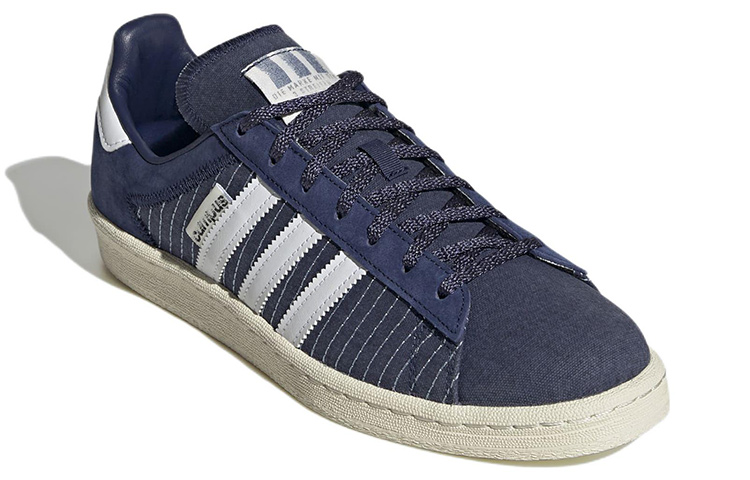 Кеды adidas originals Campus 80s (сине-белые) — Синий / белый — фото 3