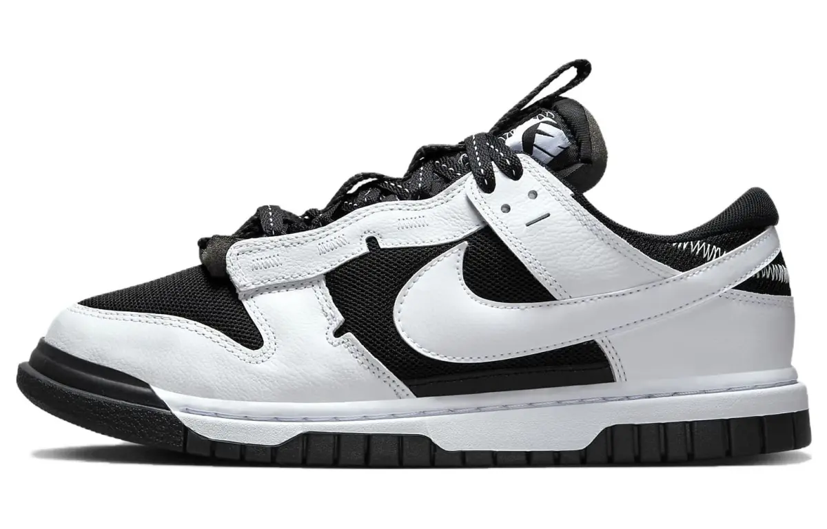 Nike Air Dunk Jumbo Remastered 'Reverse Panda' Low top Skateboard Shoes Men's Black White