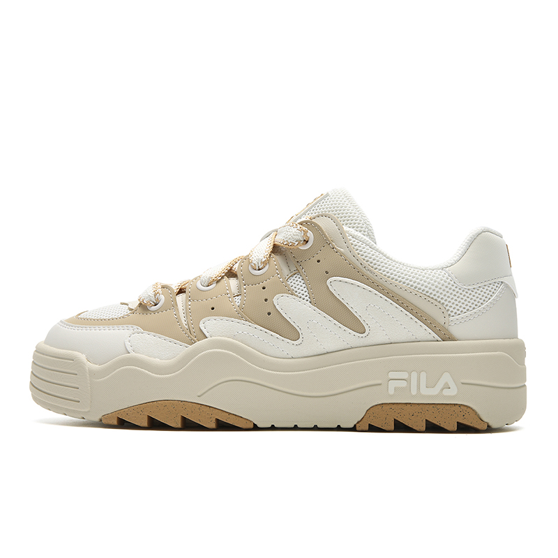FILA Rosetta Abrasion Resistant Lightweight Breathable Height Increasing Low top Skateboard Shoes Women's White