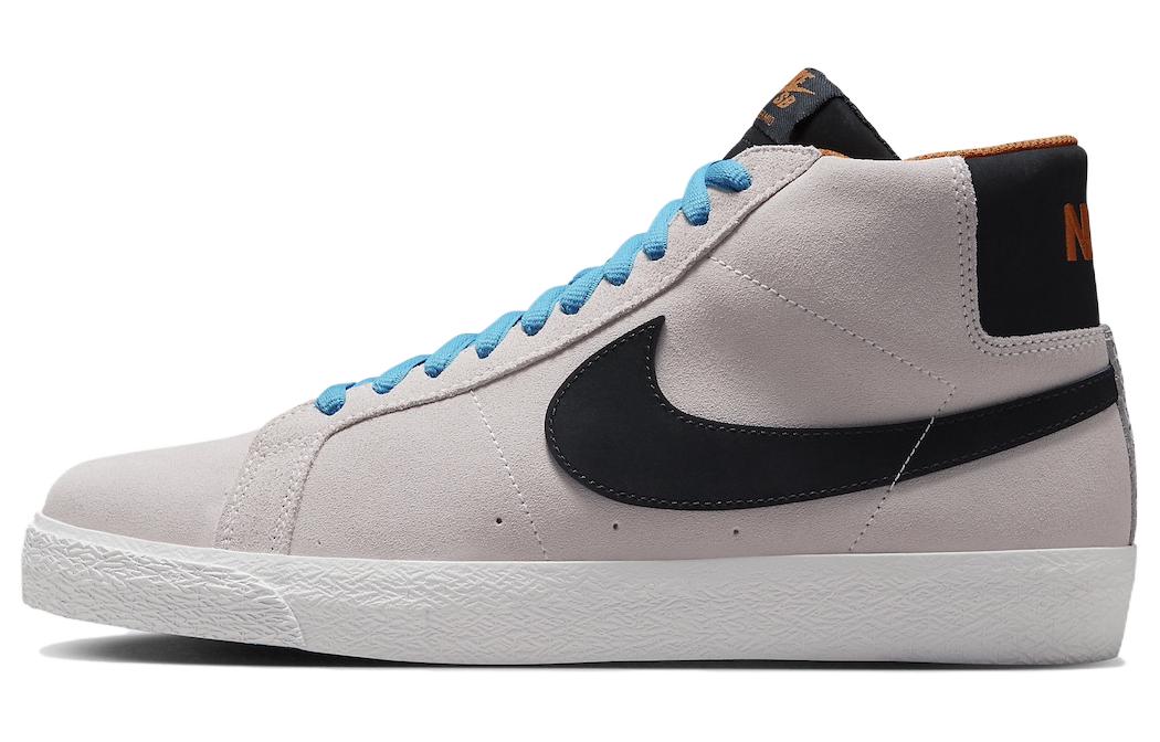 Мужские кеды Nike SB Blazer Olympics (серо-черно-синие)