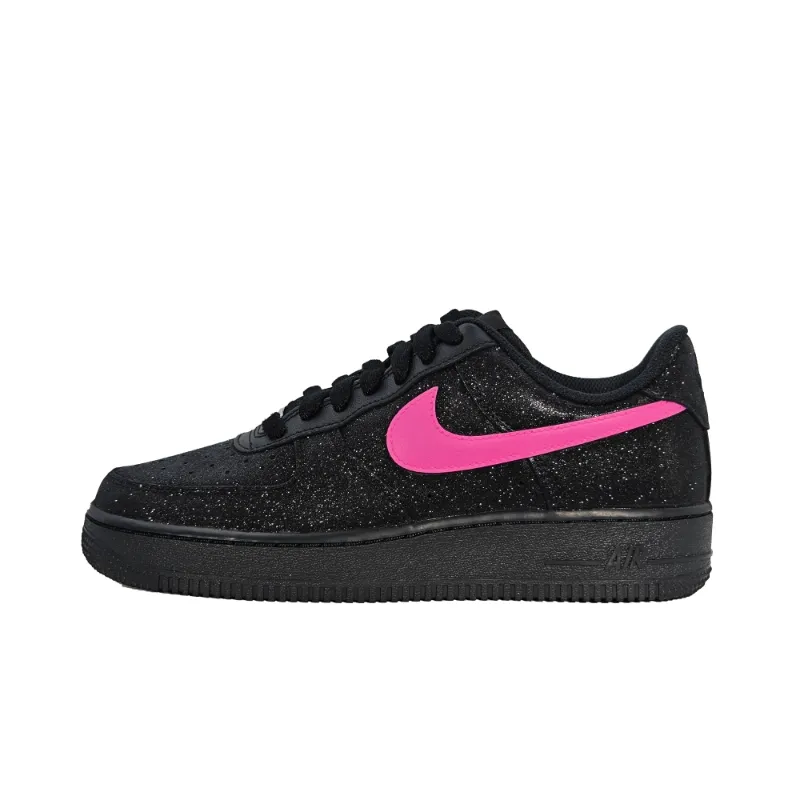 Nike Air Force 1 Low top Skateboard Shoes Women's Black Pink Diamond
