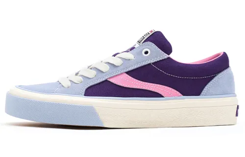 Vision Street Wear x ODDCIRKUS Astley Pro Low top Skateboard Shoes Unisex Purple, Light Purple, Pink, White, Multicolor