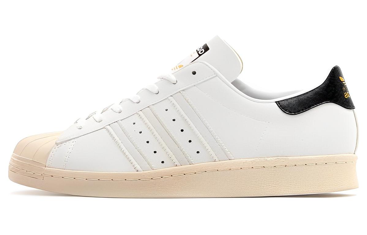Atmos x Adidas Originals Superstar Collection 80s Low top Skateboard Shoes Unisex White Black