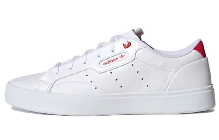 Adidas Wmns Sleek 'Heart Embossed - White Scarlet' Women's