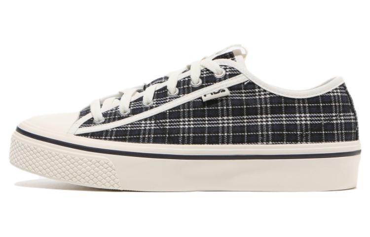 FILA Scanline Low top Skateboard Shoes Unisex Black White