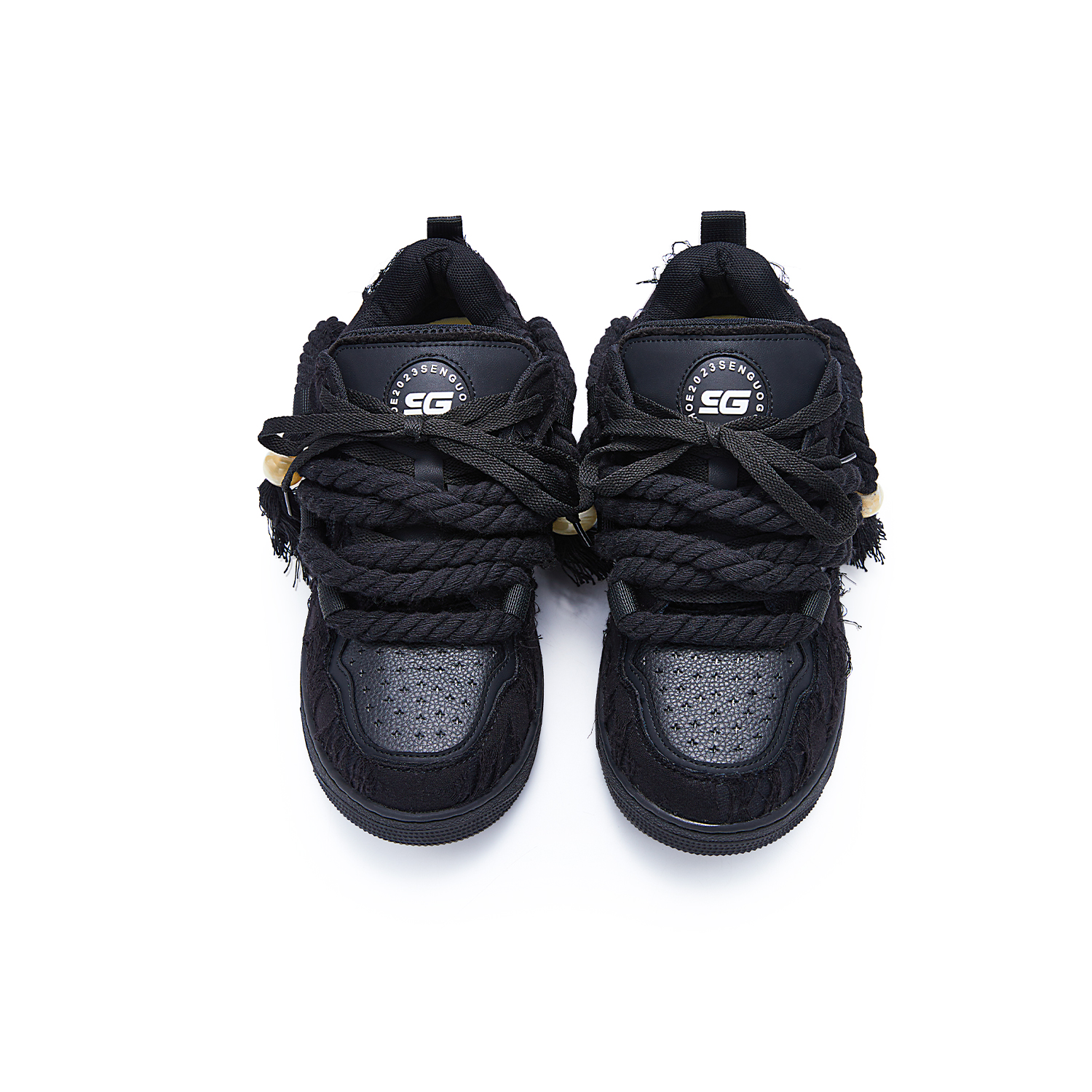 SENGUOGUO Low top Skateboard Shoes For Summer Unisex Black