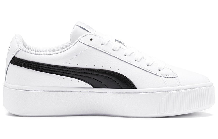 Женские кеды PUMA Vikky Stacked (черно-белые) — Чёрный / белый — фото 2