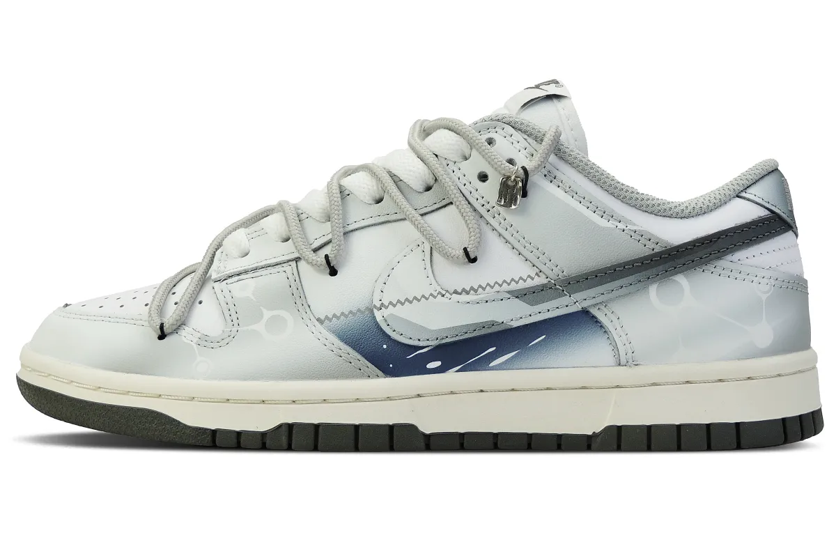 Nike Dunk Rapid Collection AMG ONE Low top Skateboard Shoes Silver Black Blue