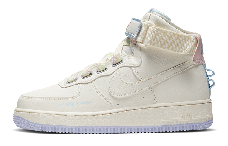 Женские кроссовки Nike Air Force 1 hi ut (микро-белые)
