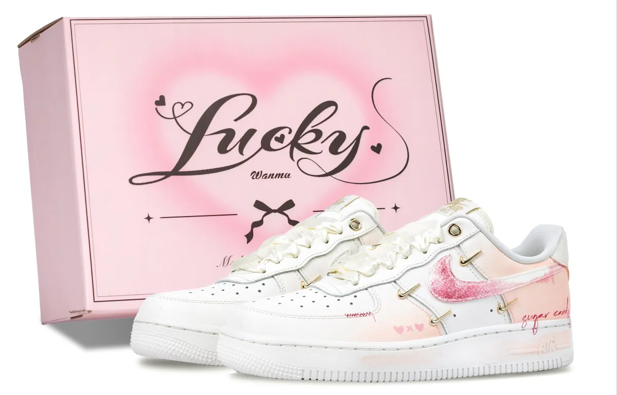 Nike Air Force 1 Low top Skateboard Shoes Unisex White Pink
