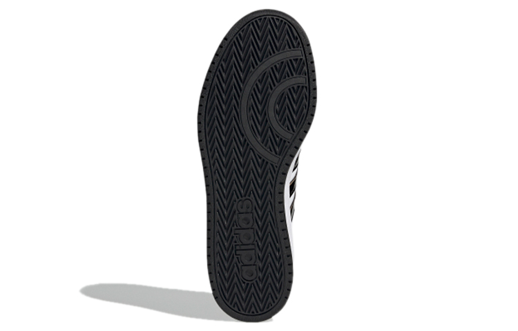 Мужские кроссовки adidas neo Hoops 2.0 (черно-бело-зеленые) — фото 6