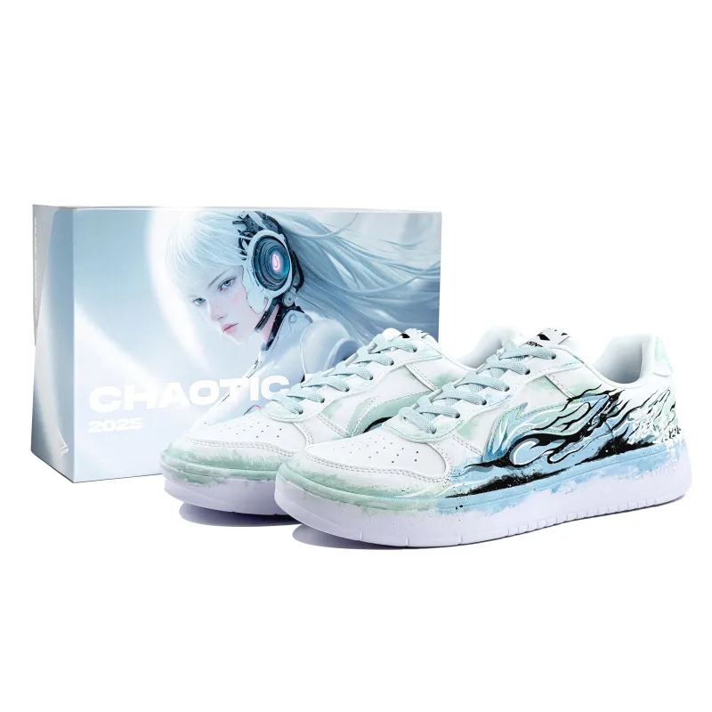 Li Ning Floating Boat Abrasion Resistant Lightweight Wear resistant And Lightweight Low top Skateboard Shoes Men's Teal