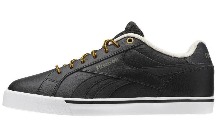 Reebok Royal Techque Skateboard Shoes Unisex Low Top Black/Gold